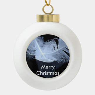 Zwillingsflammfedern und Reflektion Keramik Kugel-Ornament