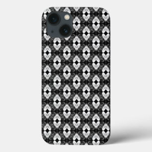 Zwillingsherzen auf schwarzem Muster Case-Mate iPhone Hülle