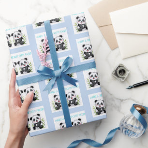 Zwillingsjungen, Panda-Bär Geschenkverpackung, Zwi Geschenkpapier