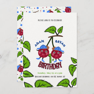 Zwillingskirschen Einladung