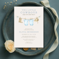 Zwillingskleidung für kleine Cowboys Baby-Party