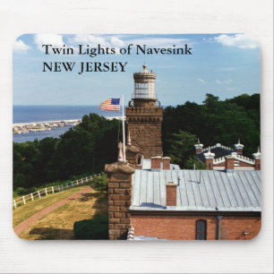 Zwillingslichter von Navesink, New Jersey Mousepad