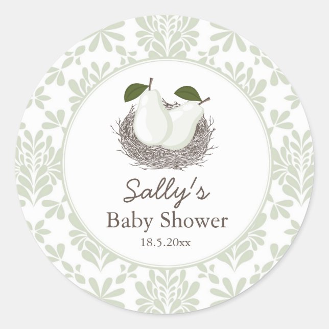 Zwillingsnest-Aufkleber Runder Aufkleber (Vorderseite)