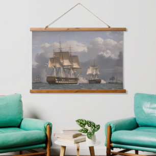 Zwillingsöl auf Leinwand Wandteppich Mit Holzrahmen