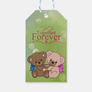 Zwillingspanda-Geschenkmarke Geschenkanhänger