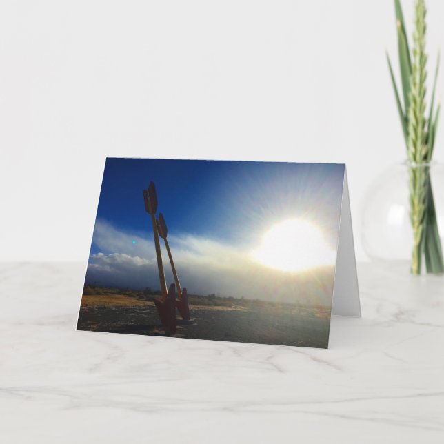 Zwillingspfeile - Grußkarte Karte (Vorderseite)