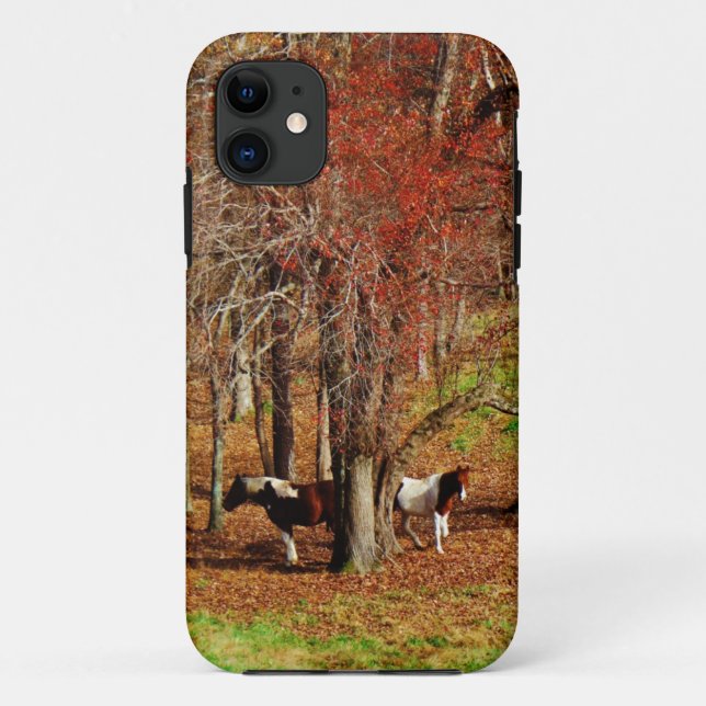 Zwillingspferde Case-Mate iPhone Hülle (Rückseite)