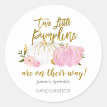 Zwillingspuffeldusche aus Pink und Gold