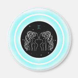 Zwillingssymbol – Minimales Astrologie-Emblem Magnet