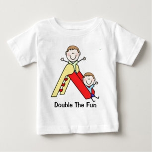 ZwillingStrichmännchen Baby T-shirt
