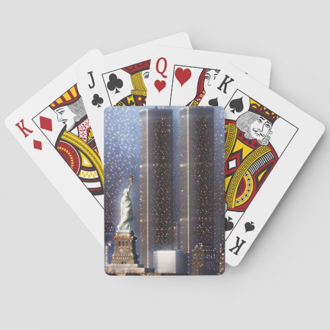Zwillingstürme des World Trade Center Spielkarten (Rückseite)