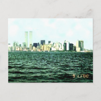 Zwillingstürme ein Jahr vor dem 11. September Postkarte