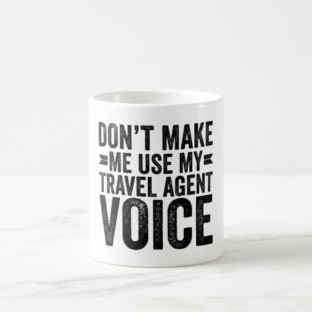 Zwing mich nicht, meinen Agent zu benutzen Kaffeetasse (Mittel)