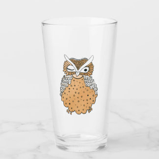 Zwinkernden Eulenglas Glas