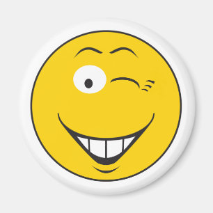 Zwinkerndes Gesicht Magnet