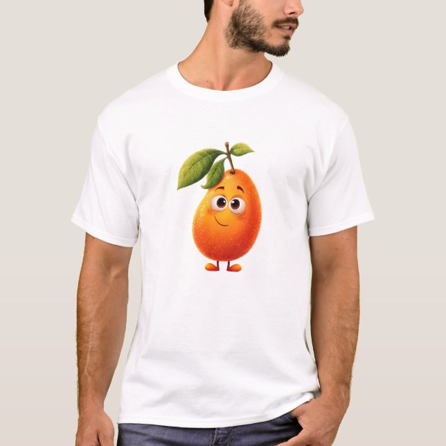 Zwinkerndes Mango-Maskottchen T-Shirt (Vorderseite)