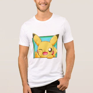Zwinkerndes Pikachu (Pokemon) Tri-Blend Shirt
