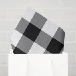 Zwirn-Papier für schwarze und weiße Gingham-Muster Seidenpapier