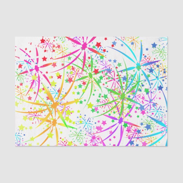 Zwirn-Papier-Regenbogenfeuerwerk Seidenpapier (Vorderseite)