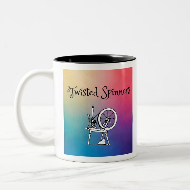 Zwirngeflügel Zweifarbige Tasse (Links)