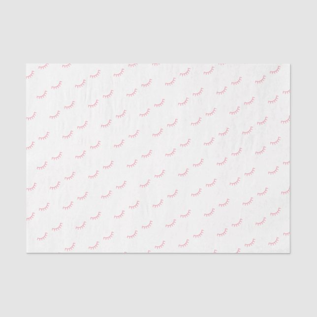 Zwirnpapier aus Eyelashes - WEISSE Seidenpapier (Vorderseite)