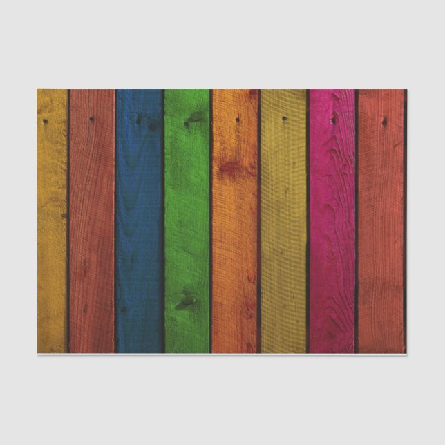 Zwirnpapier aus Hell-Regenbogen-Holzplatten Seidenpapier (Vorderseite)