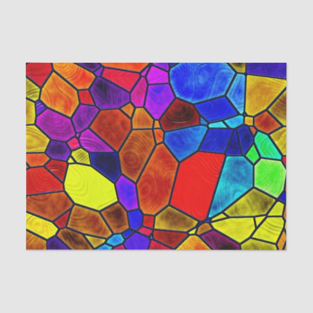 Zwirnpapier für das entkundete Glas Seidenpapier (Vorderseite)