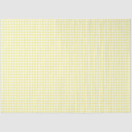 Zwirnpapier für Gelb und Weiß-Gingham-Muster Seidenpapier