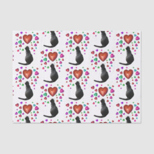 Zwirnpapier für schwarze Katzen Seidenpapier