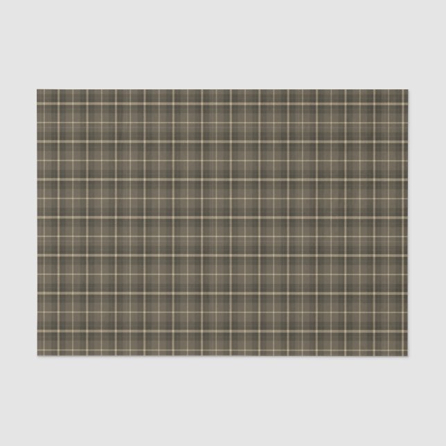 Zwirnpapier Weihnachtscreme kariert Seidenpapier (Vorderseite)