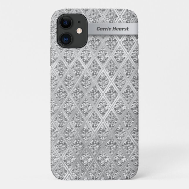 Zwirnsteine aus Diamant auf Bodenfolie Case-Mate iPhone Hülle (Rückseite)