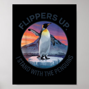 Zwirnsteine, die ich mit den Pinguinen halte Poster