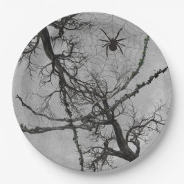 Zwirnweine und Spieglein Halloween Pappteller