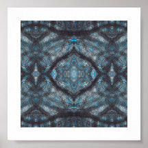Zwischen blauer abstrakter Aquarellkunst