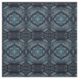 Zwischen blauer abstrakter Aquarellkunst Stoff