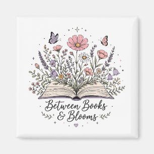 Zwischen Büchern und Blüten Buchliebhaber Leser Magnet