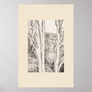 Zwischen den Bäumen Cornwall Eleanor Hughes Nachdr Poster