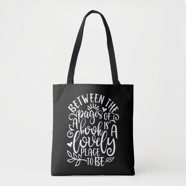 Zwischen den Seiten eines Buches Lovebook Ideen Tasche (Vorderseite)