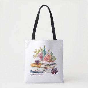 Zwischen den Weinen lesen Tasche