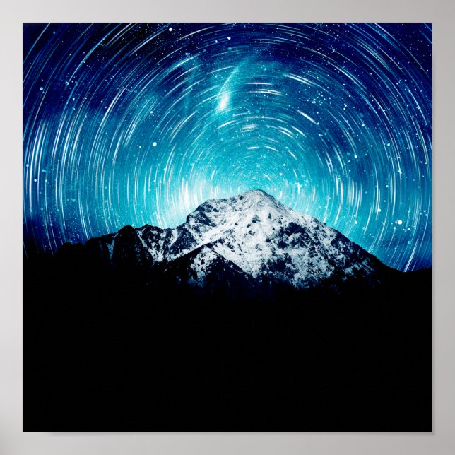 Zwischen der Galaxie und dem Berg Poster (Vorne)