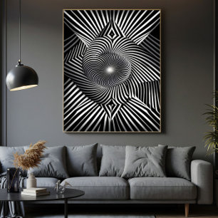 Zwischen Linien und Dimensionen Leinwanddruck
