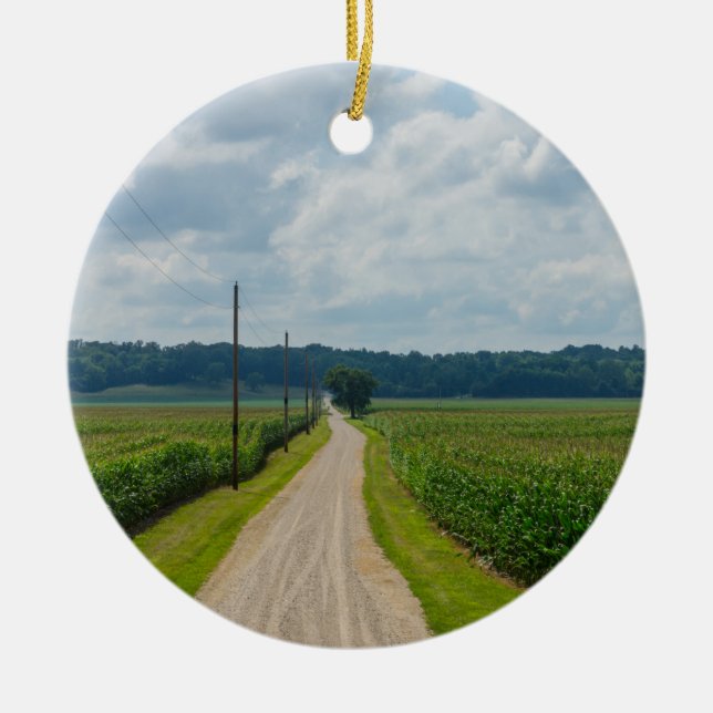 Zwischen Maisfeldern Keramik Ornament (Vorne)