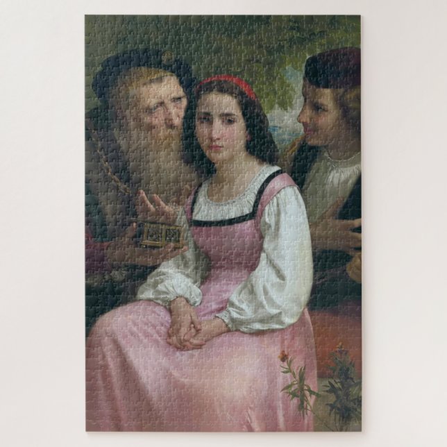 Zwischen Riches und Liebe (von Bouguereau) (Vertikal)