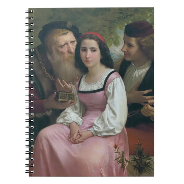 Zwischen Riches und Liebe (von Bouguereau) Notizblock (Vorderseite)