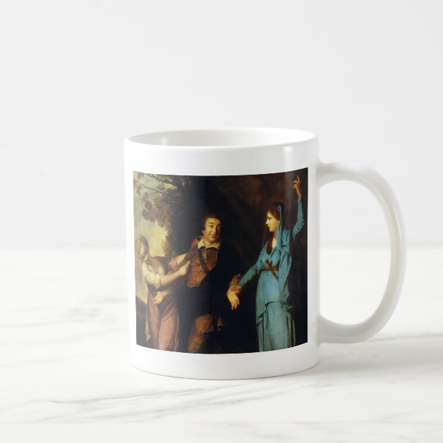 Zwischen Tragedy und Comedy - David Garrick Kaffeetasse (Rechts)