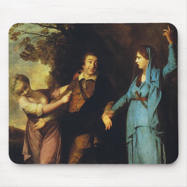 Zwischen Tragedy und Comedy - David Garrick Mousepad (Vorne)