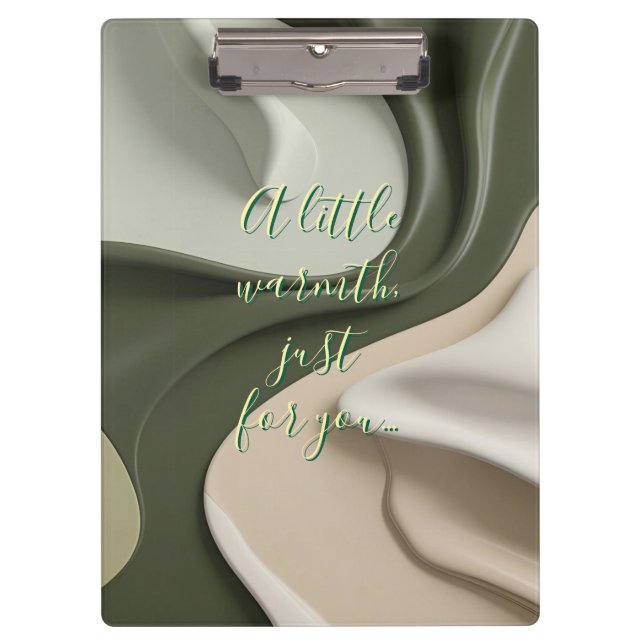 Zwischenablage in stilvoller Grafik Klemmbrett (Vorderseite)