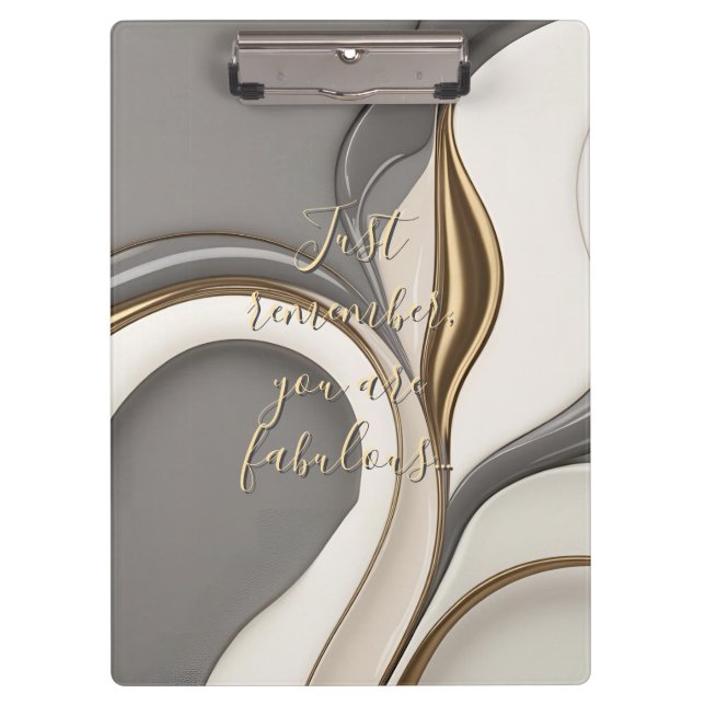 Zwischenablage in stilvoller Grafik Klemmbrett (Vorderseite)