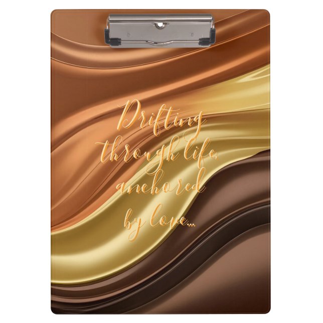 Zwischenablage in stilvoller Grafik Klemmbrett (Vorderseite)