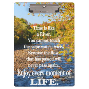 Zwischenablage/Landschaft mit Zitat Klemmbrett